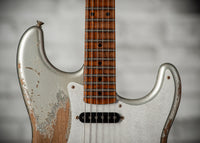 Fender '57 HSS Strat Super Heavy Relic Inca Silver/Silver Sparkle #R147023