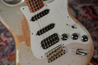 Fender '57 HSS Strat Super Heavy Relic Inca Silver/Silver Sparkle #R147023