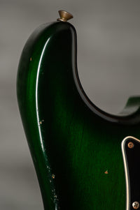Fender '57 Heavy Relic Strat HSS HW PUP EVH Bridge Roasted Body/Flame Neck Green Burst SN# R135699