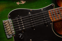 Fender '57 Heavy Relic Strat HSS HW PUP EVH Bridge Roasted Body/Flame Neck Green Burst SN# R135699