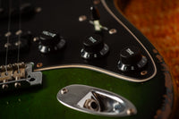 Fender '57 Heavy Relic Strat HSS HW PUP EVH Bridge Roasted Body/Flame Neck Green Burst SN# R135699