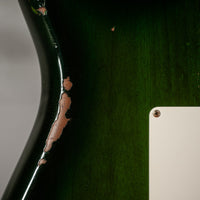 Fender '57 Heavy Relic Strat HSS HW PUP EVH Bridge Roasted Body/Flame Neck Green Burst SN# R135699