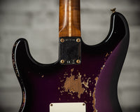 Fender '57 Heavy Relic Strat HSS HW PUP EVH Bridge Roasted Body/Flame Neck Purple Night SN# R133674