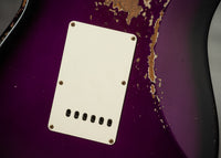 Fender '57 Heavy Relic Strat HSS HW PUP EVH Bridge Roasted Body/Flame Neck Purple Night SN# R133674