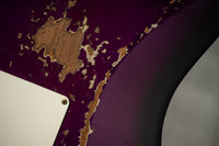 Fender '57 Heavy Relic Strat HSS HW PUP EVH Bridge Roasted Body/Flame Neck Purple Night SN# R133674
