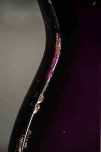 Fender '57 Heavy Relic Strat HSS HW PUP EVH Bridge Roasted Body/Flame Neck Purple Night SN# R133674