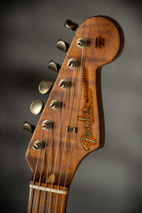 Fender '57 Heavy Relic Strat HSS HW PUP EVH Bridge Roasted Body/Flame Neck Purple Night SN# R133674