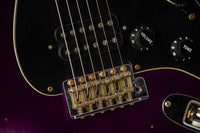 Fender '57 Heavy Relic Strat HSS HW PUP EVH Bridge Roasted Body/Flame Neck Purple Night SN# R133674