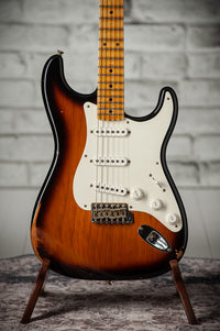 Fender '57 Stratocaster Relic 2 Tone Sunburst Pine Body #R143443 USED