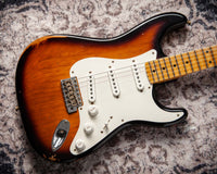 Fender '57 Stratocaster Relic 2 Tone Sunburst Pine Body #R143443 USED