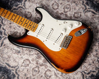 Fender '57 Stratocaster Relic 2 Tone Sunburst Pine Body #R143443 USED