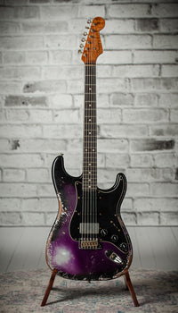 Fender '57 Super Heavy Relic Stratocaster  HSS Black Purple Burst Throbak #R148029