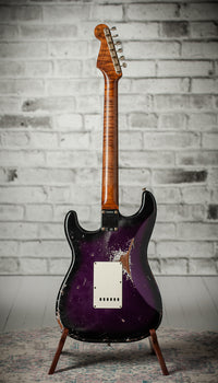 Fender '57 Super Heavy Relic Stratocaster  HSS Black Purple Burst Throbak #R148029