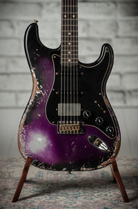 Fender '57 Super Heavy Relic Stratocaster  HSS Black Purple Burst Throbak #R148029