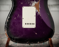 Fender '57 Super Heavy Relic Stratocaster  HSS Black Purple Burst Throbak #R148029