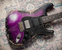 Fender '57 Super Heavy Relic Stratocaster  HSS Black Purple Burst Throbak #R148029
