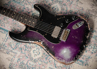 Fender '57 Super Heavy Relic Stratocaster  HSS Black Purple Burst Throbak #R148029