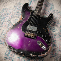 Fender '57 Super Heavy Relic Stratocaster  HSS Black Purple Burst Throbak #R148029