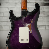 Fender '57 Super Heavy Relic Stratocaster  HSS Black Purple Burst Throbak #R148029