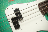 Fender '59 P-Bass Heavy Relic Handwound Pickups Aged Seafoam Green/Faded Tahitian Coral SN# R135750