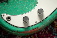 Fender '59 P-Bass Heavy Relic Handwound Pickups Aged Seafoam Green/Faded Tahitian Coral SN# R135750