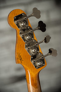 Fender '59 P-Bass Heavy Relic Handwound Pickups Aged Seafoam Green/Faded Tahitian Coral SN# R135750