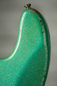 Fender '59 P-Bass Heavy Relic Handwound Pickups Aged Seafoam Green/Faded Tahitian Coral SN# R135750