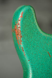Fender '59 P-Bass Heavy Relic Handwound Pickups Aged Seafoam Green/Faded Tahitian Coral SN# R135750