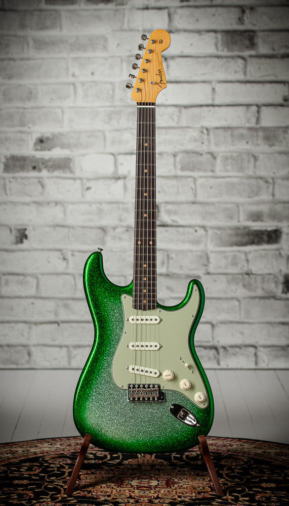 Fender '59 Strat Flash Coat NOS Green Sparkle Burst #R147282
