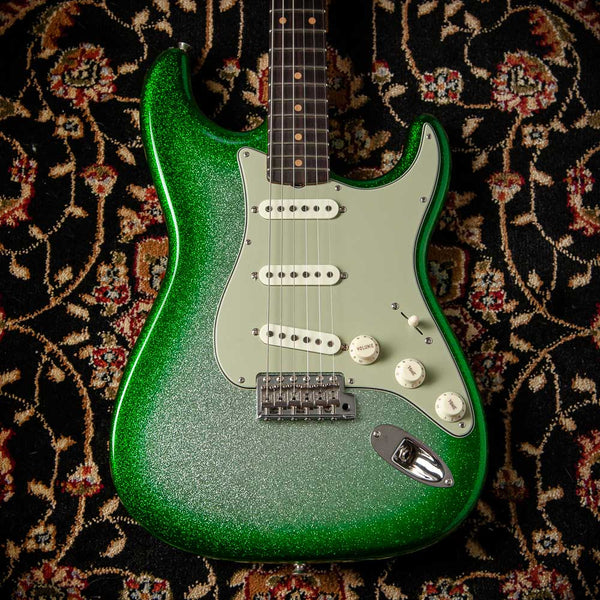 Fender '59 Strat Flash Coat NOS Green Sparkle Burst #R147282