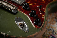 Fender '59 Super Heavy Relic Stratocaster Dirty Olive Drab w/ Competition Stripe #R143399 USED