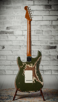 Fender '59 Super Heavy Relic Stratocaster Dirty Olive Drab w/ Competition Stripe #R143399 USED