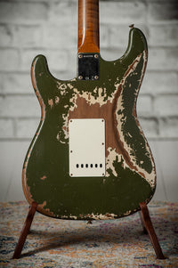 Fender '59 Super Heavy Relic Stratocaster Dirty Olive Drab w/ Competition Stripe #R143399 USED