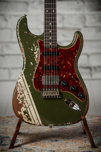 Fender '59 Super Heavy Relic Stratocaster Dirty Olive Drab w/ Competition Stripe #R143399 USED