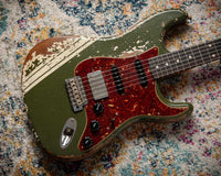 Fender '59 Super Heavy Relic Stratocaster Dirty Olive Drab w/ Competition Stripe #R143399 USED