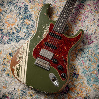 Fender '59 Super Heavy Relic Stratocaster Dirty Olive Drab w/ Competition Stripe #R143399 USED