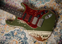 Fender '59 Super Heavy Relic Stratocaster Dirty Olive Drab w/ Competition Stripe #R143399 USED