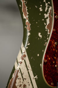 Fender '59 Super Heavy Relic Stratocaster Dirty Olive Drab w/ Competition Stripe #R143399 USED