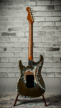 Fender '59 Strat HSS Super Heavy Relic Dirty Olive Drab SN# R134222