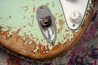 Fender '59 Super Heavy Relic Strat Super Faded Aged Surf Green over 3 Tone Sunburst Throbak SLE101+ #R148870