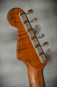 Fender '59 Super Heavy Relic Strat Super Faded Aged Surf Green over 3 Tone Sunburst Throbak SLE101+ #R148870