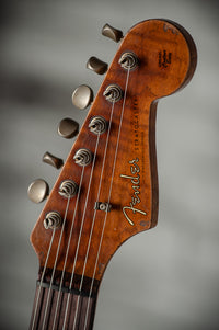 Fender '59 Super Heavy Relic Strat Super Faded Aged Surf Green over 3 Tone Sunburst Throbak SLE101+ #R148870