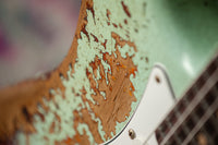 Fender '59 Super Heavy Relic Strat Super Faded Aged Surf Green over 3 Tone Sunburst Throbak SLE101+ #R148870