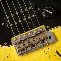 Fender '59 Super Heavy Relic Stratocaster HSS Graffiti Yellow Black Competition Stripe #R144528