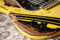 Fender '59 Super Heavy Relic Stratocaster HSS Graffiti Yellow Black Competition Stripe #R144528