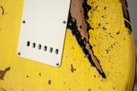 Fender '59 Super Heavy Relic Stratocaster HSS Graffiti Yellow Black Competition Stripe #R144528
