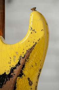 Fender '59 Super Heavy Relic Stratocaster HSS Graffiti Yellow Black Competition Stripe #R144528