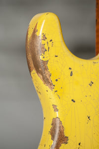 Fender '59 Super Heavy Relic Stratocaster HSS Graffiti Yellow Black Competition Stripe #R144528