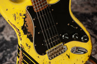 Fender '59 Super Heavy Relic Stratocaster HSS Graffiti Yellow Black Competition Stripe #R144528