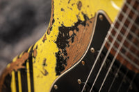 Fender '59 Super Heavy Relic Stratocaster HSS Graffiti Yellow Black Competition Stripe #R144528